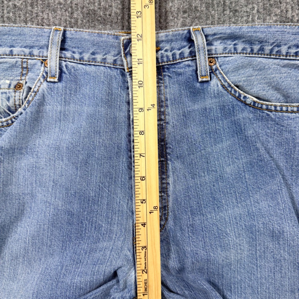 Levis 501 Original Fit Jeans Mens 36x34 Light Wash Blue Denim 00501-2200 - Picture 8 of 12
